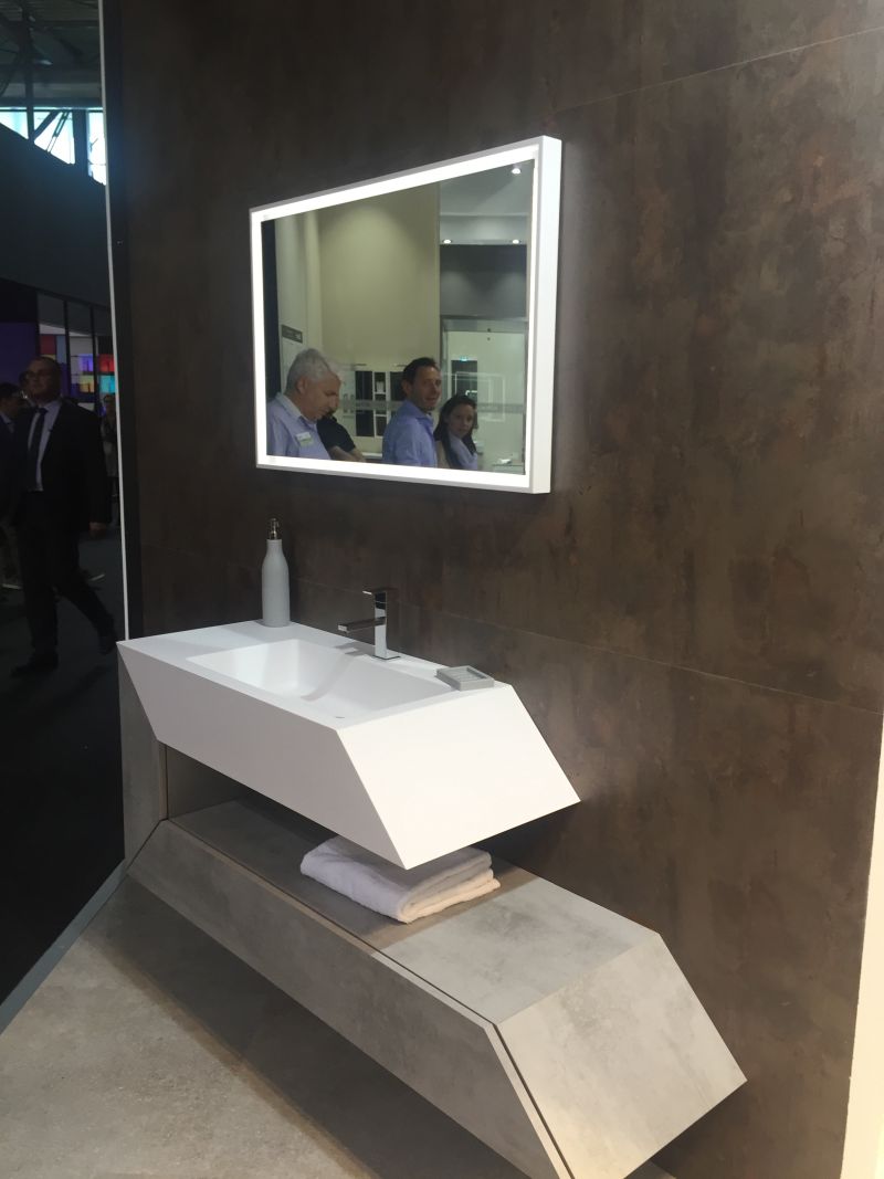 Modern Bathroom Vanity With Unexpected Angles Homeallure Modern Bathroom Vanity With Unexpected Angles