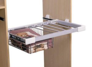 pull out trouser rack with tray